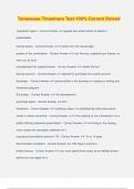 Tennessee Timeshare Bundled Exams Questions and Answers 100&percnt; Verified and Updated &vert; Graded A&plus;