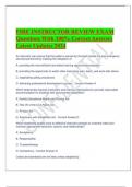 FIRE INSTRUCTOR REVIEW EXAM Questions With 100&percnt; Correct Answers Latest Updates 2024&period;