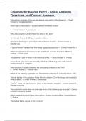 Chiropractic Boards Part 1 - Spinal Anatomy Questions and Correct Answers&period;