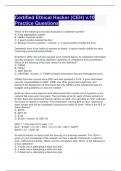 Certified Ethical Hacker &lpar;CEH&rpar; v&period;10 Practice Questions and Answers