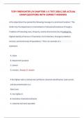 TCFP FIREFIGHTER I&sol;II CHAPTERS 1-5 TEST 2024&vert; 205 ACTUAL EXAM QUESTIONS WITH CORRECT ANSWERS 