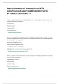 Maternal newborn ati proctored exam WITH QUESTIONS AND ANSWERS 100&percnt; CORRECT WITH RATIONALES 2024 NEWEST&excl;&excl;&excl;