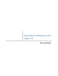 Summary international business law