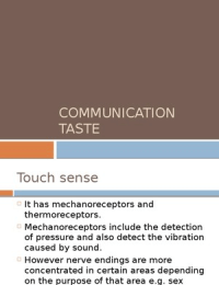 Communication Touch