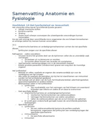 Anatomie en Fysiologie Hoofdstuk 14 Lymfestelsel en immuniteit