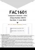 FAC1601 Assignment 5 &lpar;ANSWERS&rpar; Semester 1 2024 - DISTINCTION GUARANTEED