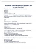 AFI License Sigonella Exam 2024 &vert;questions and answers &vert; Verified