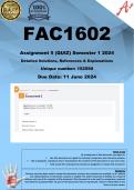 FAC1602 Assignment 5 &lpar;COMPLETE ANSWERS&rpar; Semester 1 2024 &lpar;152590&rpar; - DUE 11 June 2024 
