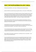 D027 PATHOPHARMACOLOGY Q&As