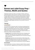Romeo and Juliet Essay Prep - Themes&comma; Motifs and Quotes  IEB 
