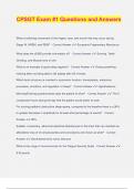 CPSGT Exam &num;1 Questions and Answers