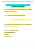 Bermuda driving test questions and answers 100&percnt; pass