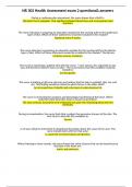 NR 302 Health Assessment exam 2 questions& answers