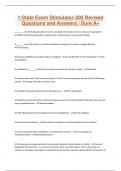 1-State Exam Stimulator-200 Revised Questions and Answers &sol; Sure A&plus;