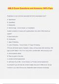 AMLS Exam Questions and Answers 100&percnt; Pass