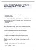 OSFM MOD C STUDY GUIDE &lpar;LATEST&rpar; QUESTIONS WITH 100&percnt; CORRECT ANSWERS&excl;&excl;