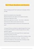 DLC II Exam Questions and Answers