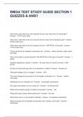 RMGA TEST STUDY GUIDE SECTION 1 &lpar;Properties Of Natural Gas&sol;Principles Of Combustion&rpar; QUIZZES & ANS&excl;&excl;