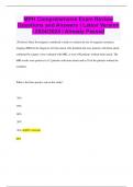 MPH Comprehensive Exam Review Questions and Answers &vert; Latest Version  &vert; 2024&sol;2025 &vert; Already Passed
