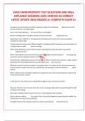 STATE FARM PROPERTY TEST QUESTIONS AND WELL EXPLAINED ANSWERS 100&percnt; VERIFIED AS CORRECT LATEST UPDATE 2024 GRADED A&plus; COMPLETE GUIDE A&plus;