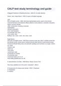 CALP test study terminology and guide&period;