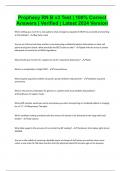 Prophecy RN B v3 Test &vert; 100&percnt; Correct Answers &vert; Verified &vert; Latest 2024 Version