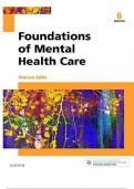 TEST BANK -- FOUNDATIONS OF MENTAL HEALTH CARE 6TH EDITION BY MICHELLE MORRISON-VALFRE CHAPTER 1 - 33&period; ALL CHAPTERS INCLUDED&period;