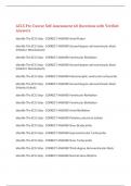ACLS Pre-Course Self-Assessment 60 Questions with Verified Answers&comma;100&percnt; CORRECT