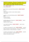 NAPLEX Exam Review - Pharmacy Foundations Part 1 &lpar;Ch 2-8&rpar; Test Exam With 202Questions and Answers All Answers 100&percnt; Verified &lpar;Latest Update 2024&sol;2025 RATED A&plus;