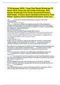 TX-Brokerage &lpar;SAE&rpar;&comma; Texas Real Estate Brokerage 30 Hours 2019&comma; texas sae real estate brokerage&comma; Real Estate&colon; Brokerage Final Exam Questions&sol;Answers&comma; Real Estate&colon; Practice Exam &lpar;Questions&sol;Answers&rpar;&comma; Real Estate&colon; Agency Exam Questions&sol;Answers&comma; texas sae&period;&period;&period;