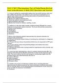 WGU UMC2 Pharmacology Part of PathoPharm&semi;Derived from Aschenbrenner E-Book 2022 Questions and Answers