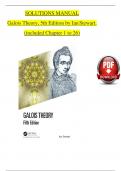 SOLUTION MANUAL For Galois Theory 5th Edition by Ian Stewart&comma; Verified Chapters 1 - 26&comma; Complete Newest Version