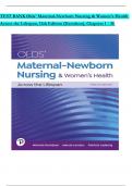 TEST BANK For Olds' Maternal-Newborn Nursing & Women's Health Across the Lifespan&comma; 12th Edition &lpar;Davidson&rpar;&comma; Verified Chapters 1 - 36&comma; Complete Newest Version