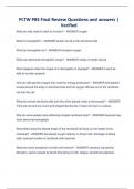 PLTW PBS Final Review Questions and answers &vert; Verified