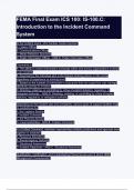 FEMA Final Exam ICS 100&lowbar; IS-100&period;C&lowbar; Introduction to the Incident Command System