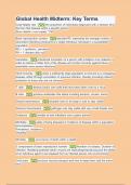 Global Health Midterm&lowbar; Key Terms Q&A&period;