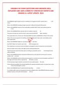 VIRGINIA HIC EXAM QUESTIONS AND ANSWERS WELL EXPLAINED AND 100&percnt; CORRECTLY VERIFIED BY EXPERTS AND GRADED A&plus; LATEST UPDATE  2024