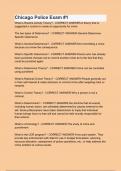 Chicago Police Exam &num;1 