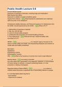 Public Health Lecture 5-8 Q&A