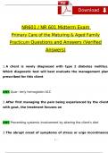 NR 601 Midterm Exam Care of the Mature Adults 2024 Expected Questions & Revised Correct Answers&period; &lpar;2024 &sol; 2025&rpar; 100&percnt; Guarantee Pass