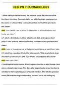 PN HESI PHARM &lpar;QUESTIONS WITH 100&percnt; CORRECT ANSWERS &rpar; &lpar;2024 &sol; 2025&rpar; &lpar;Verified by Experts&rpar;
