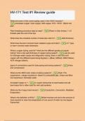 HV-171 Test &num;1 Review guide Q&A 2024