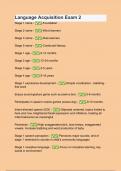 Language Acquisition Exam 2 