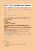 HESI Practice test&lowbar; Emergency Medicine 2024
