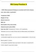 RN Comp Practice  A NGN &lpar;QUESTIONS WITH 100&percnt; CORRECT ANSWERS &rpar; &lpar;2024 &sol; 2025&rpar; &lpar;Verified by Experts&rpar;