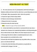 RN Exit v2 test &lpar;QUESTIONS WITH 100&percnt; CORRECT ANSWERS &rpar; &lpar;2024 &sol; 2025&rpar; &lpar;Verified by Experts&rpar;