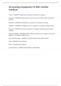 Accounting Assignment 2 Exam Bundle With Latest Upgrade 2024&sol;2025 Rated A&plus;