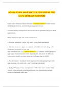 AZ-104 EXAM 306 PRACTICE QUESTIONS AND 100&percnt; CORRECT ANSWERS