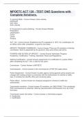 MPOETC ACT 120 - TEST ONE Questions with Complete Solutions&period;