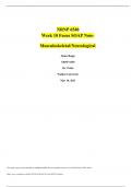 NRNP 6540 Week 10 Focus SOAP Note- Musculoskeletal&sol;Neurological 